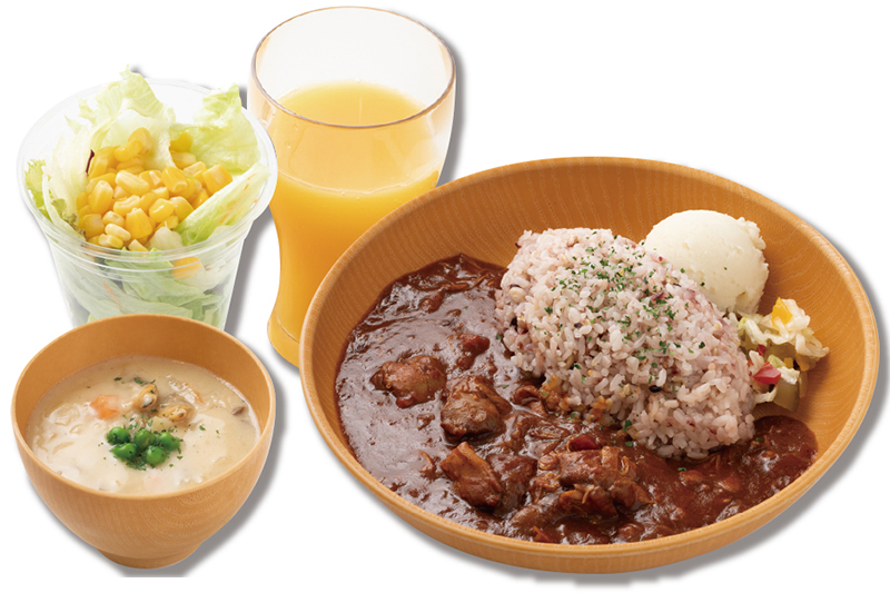 カレースープサラダセット