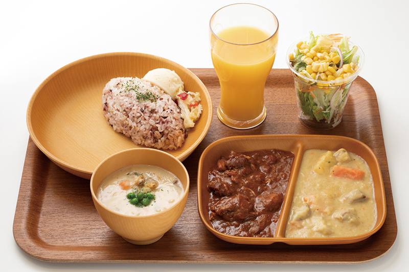 ツインカレースープサラダセット
